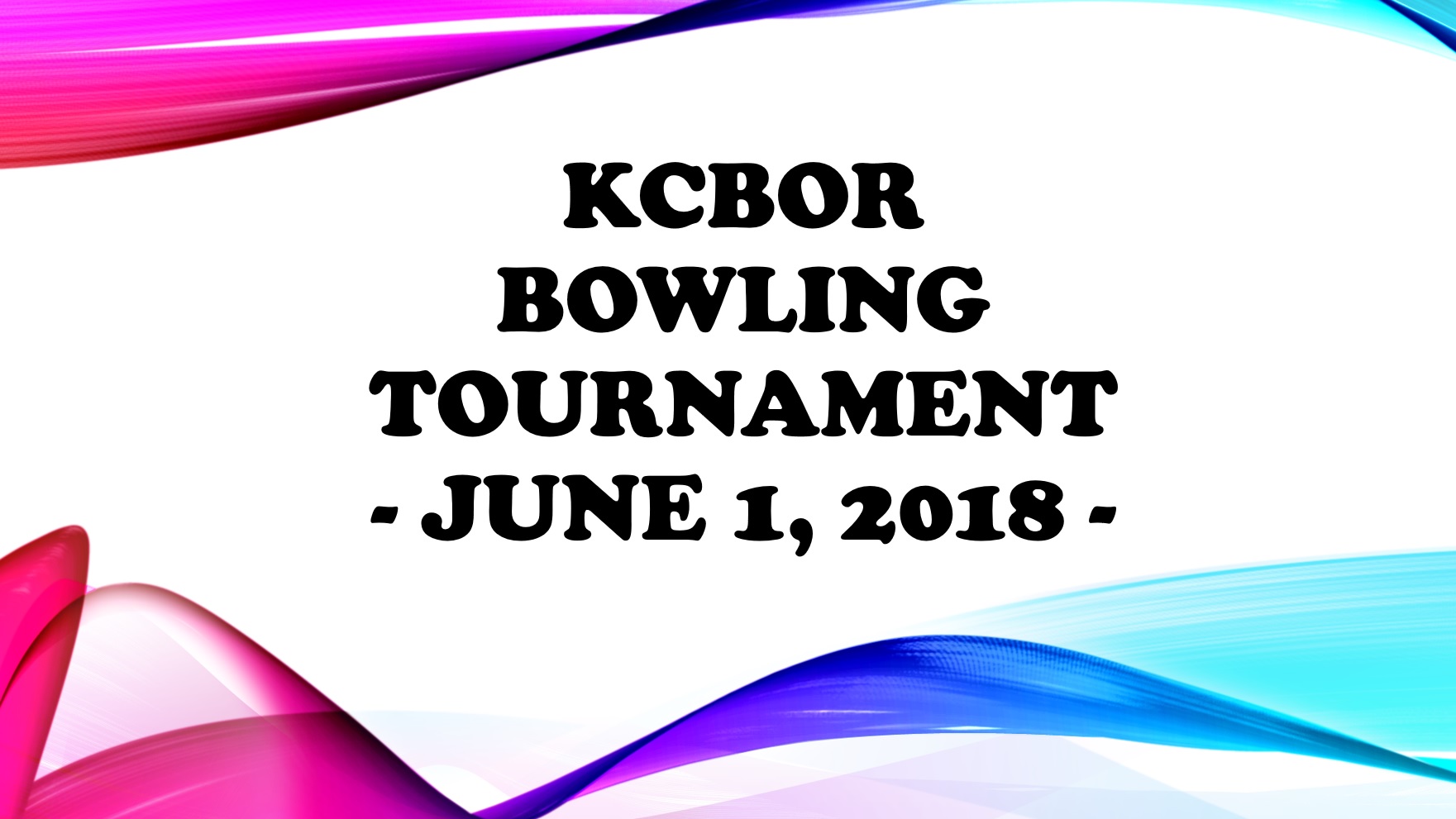 KCBOR Bowling Tournament